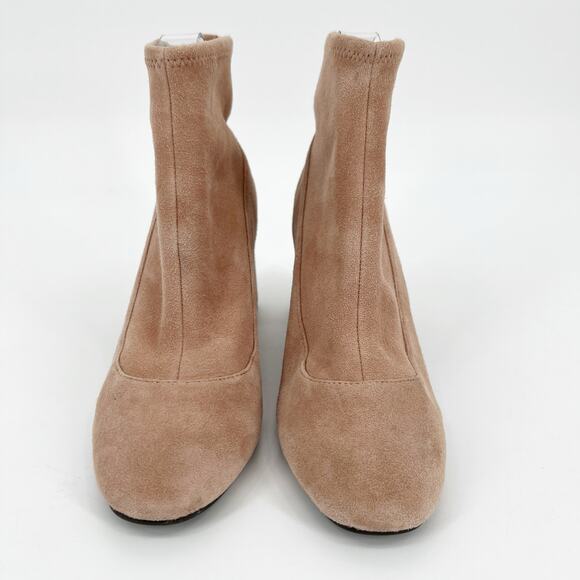 Cole Haan Laree Stretch Bootie Womens 7B Mocha Mousse Suede Leather Sock Boot - Picture 2 of 12